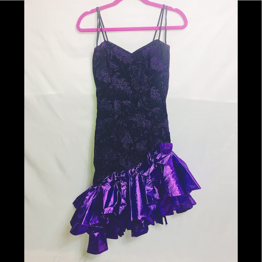 Vintage prom dress  with purple skirt